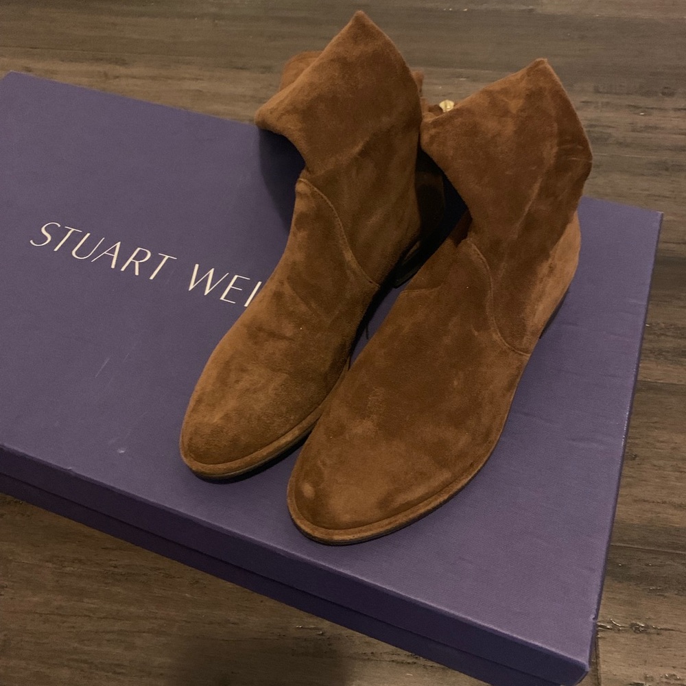 Stuart weitzman over the knee boots in brown
